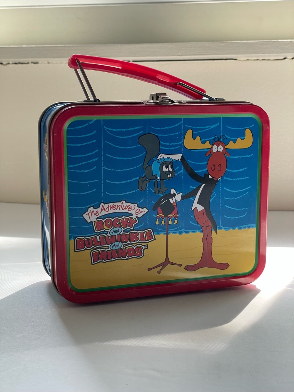 Rocky & Bullwinkle Mini Tin Lunchbox Vintage 1997